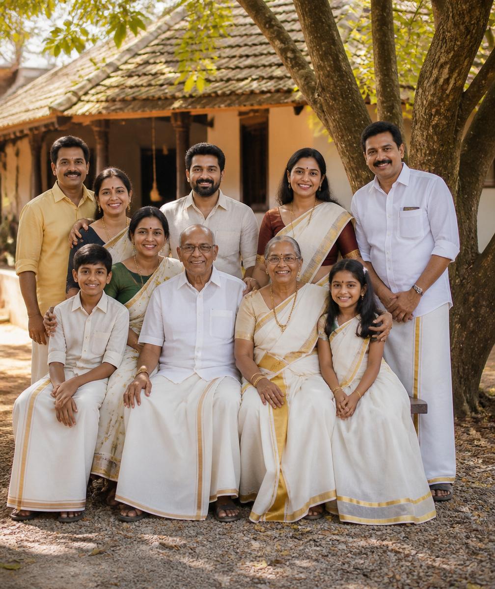 Indian family portrait